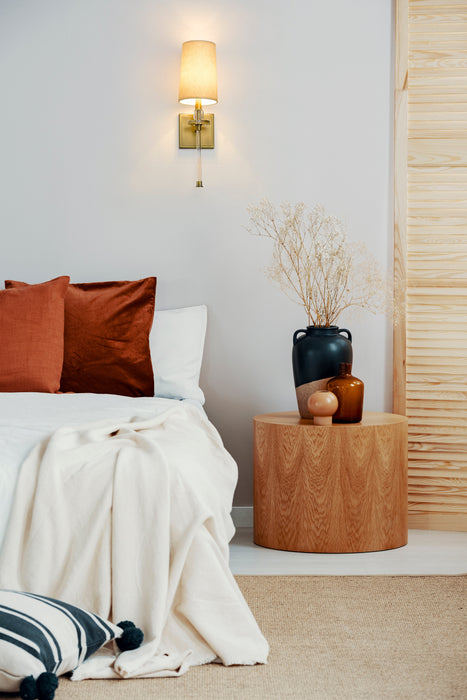 Wall Sconce Z-Lite 803-1S-RB Rubbed Brass Sophia 1 Light Wall Sconce Z-Lite