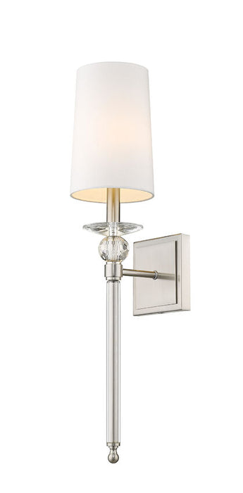 Z-Lite 804-1S-BN Ava 1 Light Wall Sconce in Brushed Nickel