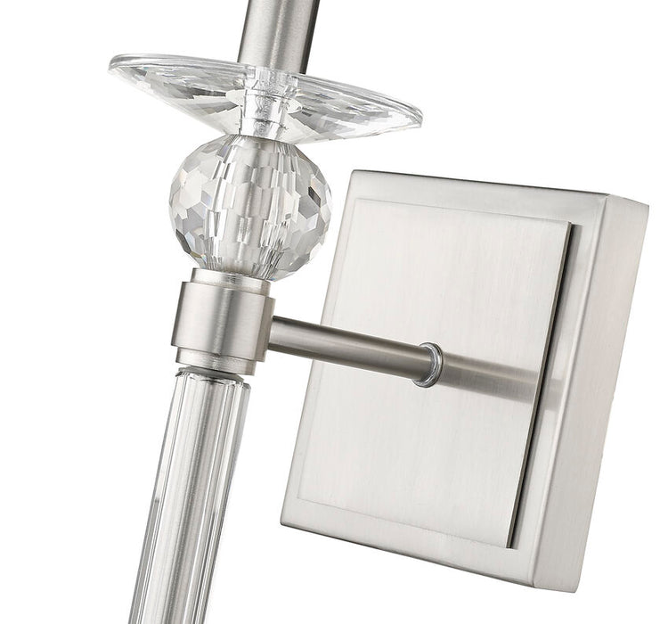 Z-Lite 804-1S-BN Ava 1 Light Wall Sconce in Brushed Nickel