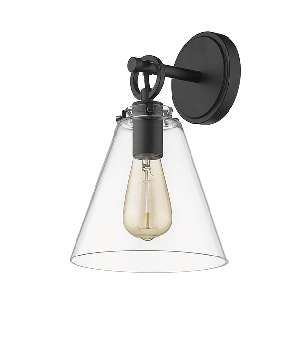 Wall Sconce Z-Lite 806-1S-MB Matte Black Harper 1 Light Wall Sconce Z-Lite