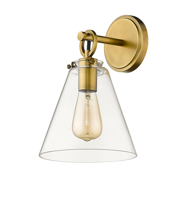 Wall Sconce Z-Lite 806-1S-RB Rubbed Brass Harper 1 Light Wall Sconce Z-Lite