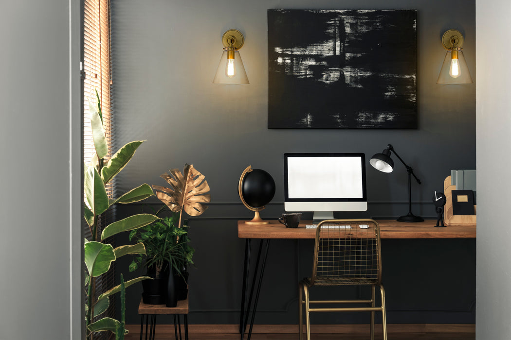 Wall Sconce Z-Lite 806-1S-RB Rubbed Brass Harper 1 Light Wall Sconce Z-Lite