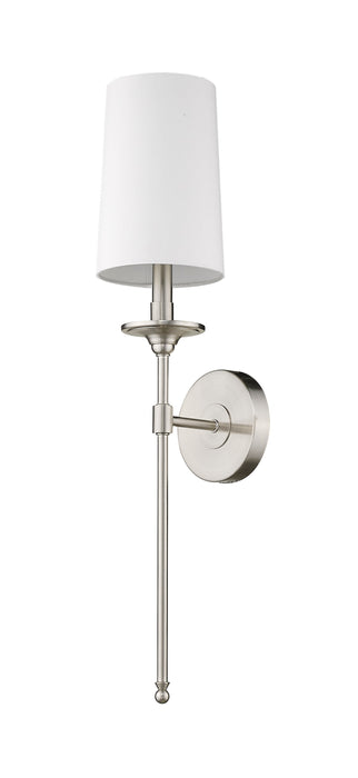 Wall Sconce Z-Lite 807-1S-BN Brushed Nickel Emily 1 Light Wall Sconce Z-Lite