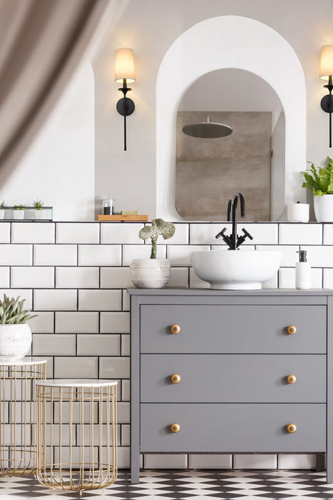 Wall Sconce Z-Lite 807-1S-MB Matte Black Emily 1 Light Wall Sconce Z-Lite