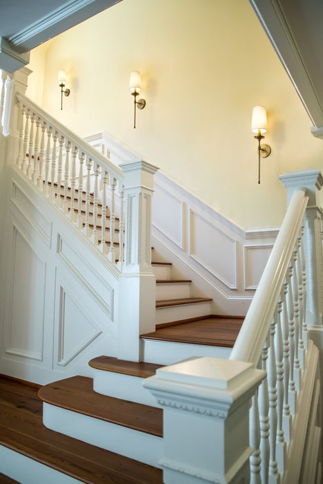 Wall Sconce Z-Lite 807-1S-RB-WH Rubbed Brass Emily 1 Light Wall Sconce Z-Lite