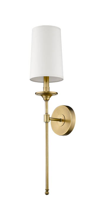 Wall Sconce Z-Lite 807-1S-RB Rubbed Brass Emily 1 Light Wall Sconce Z-Lite