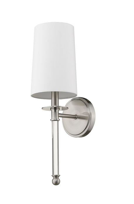 Wall Sconce Z-Lite 808-1S-BN Brushed Nickel Mila 1 Light Wall Sconce Z-Lite