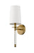 Wall Sconce Z-Lite 808-1S-RB Rubbed Brass Mila 1 Light Wall Sconce Z-Lite