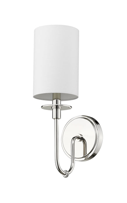 Wall Sconce Z-Lite 809-1S-PN Polished Nickel Ella 1 Light Wall Sconce Z-Lite