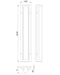 Eurofase 50109-012 Hy50 25" Sand Black LED Outdoor Wall Light