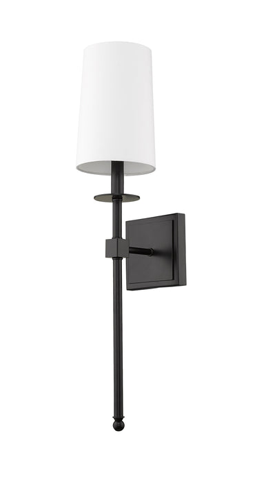 Wall Sconce Z-Lite 811-1S-MB Matte Black Camila 1 Light Wall Sconce Z-Lite