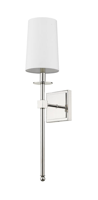 Wall Sconce Z-Lite 811-1S-PN Polished Nickel Camila 1 Light Wall Sconce Z-Lite