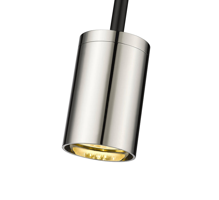 Wall Sconce Z-Lite 814-2S-MB-PN Matte Black + Polished Nickel Calumet 2 Light Wall Sconce Z-Lite