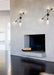 Wall Sconce Z-Lite 814-4S-MB-PN Matte Black + Polished Nickel Calumet 4 Light Wall Sconce Z-Lite