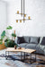 Chandelier Z-Lite 814-5MB-OBR Matte Black + Olde Brass Calumet 5 Light Chandelier Z-Lite