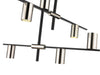 Chandelier Z-Lite 814-6MB-PN Matte Black + Polished Nickel Calumet 6 Light Chandelier Z-Lite