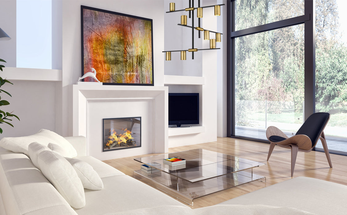 Chandelier Z-Lite 814-9MB-OBR Matte Black + Olde Brass Calumet 9 Light Chandelier Z-Lite