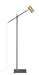 Floor Lamp Z-Lite 814FL-MB-OBR Matte Black + Olde Brass Calumet 1 Light Floor Lamp Z-Lite
