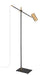 Floor Lamp Z-Lite 814FL-MB-OBR Matte Black + Olde Brass Calumet 1 Light Floor Lamp Z-Lite