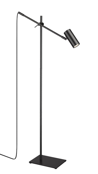 Floor Lamp Z-Lite 814FL-MB Matte Black Calumet 1 Light Floor Lamp Z-Lite