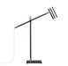 Table Lamp Z-Lite 814TL-MB-PN Matte Black + Polished Nickel Calumet 1 Light Table Lamp Z-Lite