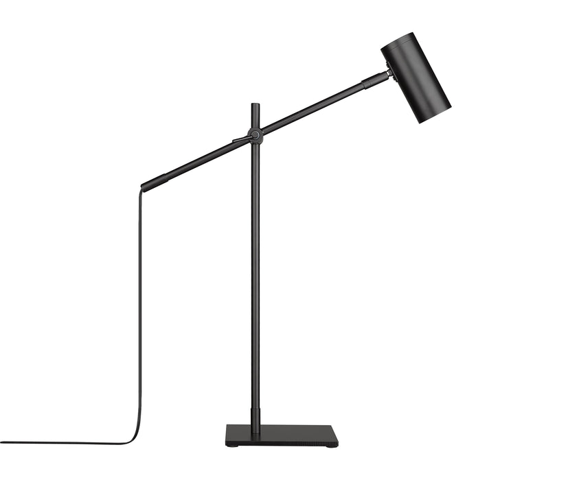 Table Lamp Z-Lite 814TL-MB Matte Black Calumet 1 Light Table Lamp Z-Lite