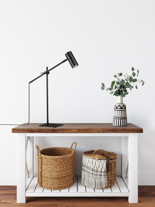 Table Lamp Z-Lite 814TL-MB Matte Black Calumet 1 Light Table Lamp Z-Lite