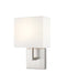 Wall Sconce Z-Lite 815-1S-BN Brushed Nickel Saxon 1 Light Wall Sconce Z-Lite