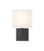 Wall Sconce Z-Lite 815-1S-MB Matte Black Saxon 1 Light Wall Sconce Z-Lite