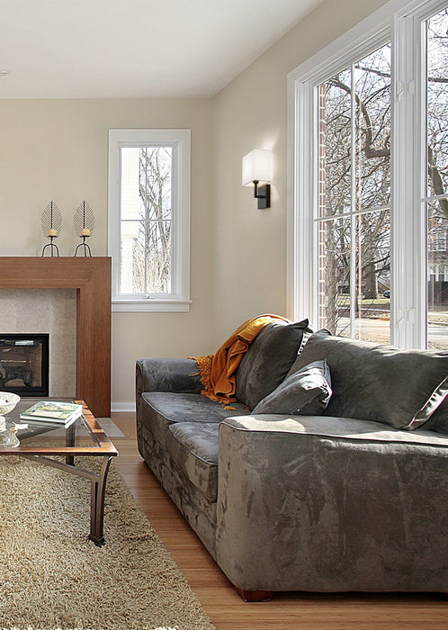 Wall Sconce Z-Lite 815-1S-MB Matte Black Saxon 1 Light Wall Sconce Z-Lite