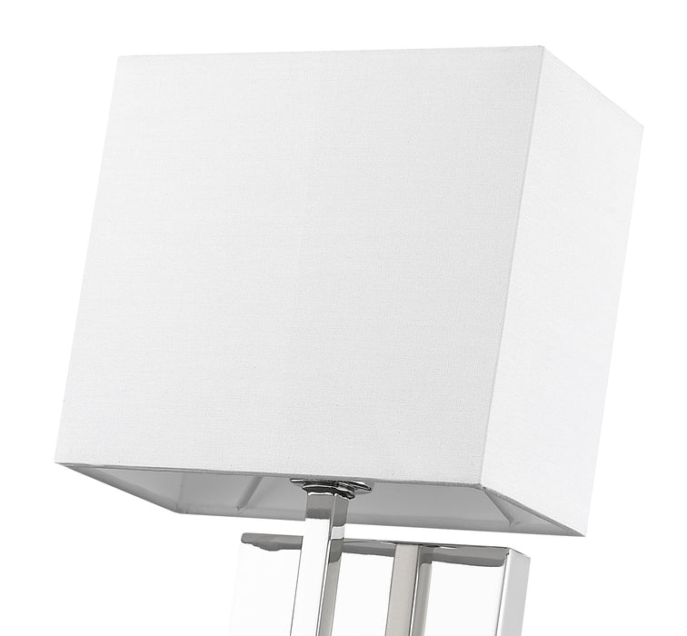 Wall Sconce Z-Lite 815-1S-PN Polished Nickel Saxon 1 Light Wall Sconce Z-Lite