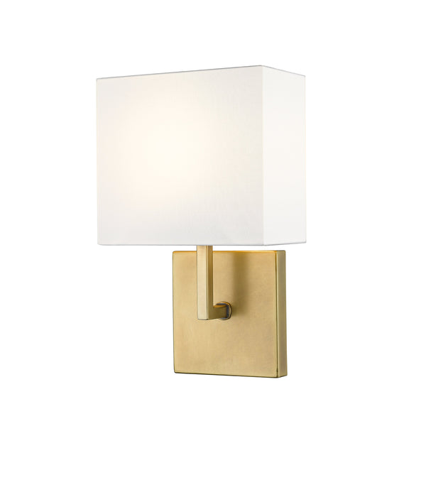 Wall Sconce Z-Lite 815-1S-RB Rubbed Brass Saxon 1 Light Wall Sconce Z-Lite