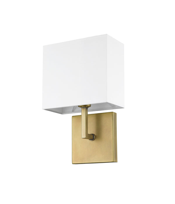Wall Sconce Z-Lite 815-1S-RB Rubbed Brass Saxon 1 Light Wall Sconce Z-Lite
