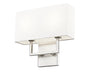 Wall Sconce Z-Lite 815-2S-BN Brushed Nickel Saxon 2 Light Wall Sconce Z-Lite