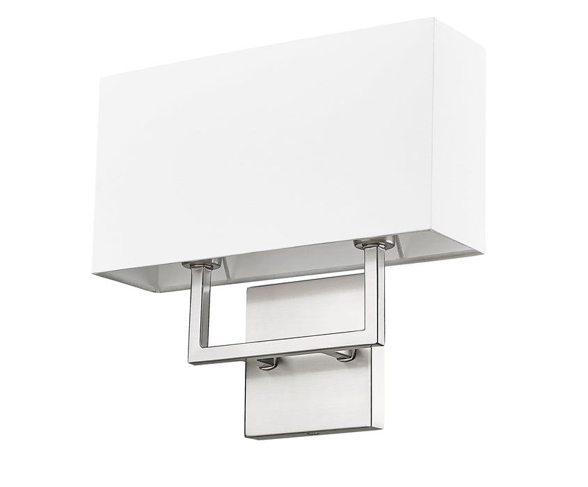 Wall Sconce Z-Lite 815-2S-BN Brushed Nickel Saxon 2 Light Wall Sconce Z-Lite