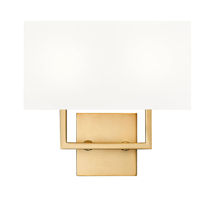 Wall Sconce Z-Lite 815-2S-OBR Olde Brass Saxon 2 Light Wall Sconce Z-Lite