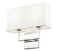 Wall Sconce Z-Lite 815-2S-PN Polished Nickel Saxon 2 Light Wall Sconce Z-Lite