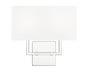 Wall Sconce Z-Lite 815-2S-PN Polished Nickel Saxon 2 Light Wall Sconce Z-Lite