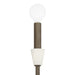 Wall Sconce Thesis 207367A Montclair 12 inch 1 light Forged Bronze and Natural Alabaster Wall Sconce THESIS