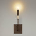 Wall Sconce Thesis 207367A Montclair 12 inch 1 light Forged Bronze and Natural Alabaster Wall Sconce THESIS