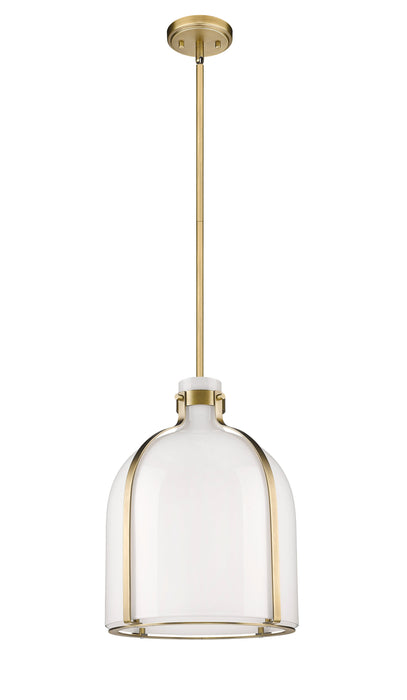 Pendant Z-Lite 818-12RB Rubbed Brass Pearson 1 Light Pendant Z-Lite