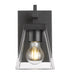 Wall Sconce Z-Lite 819-1S-MB Matte Black Lauren 1 Light Wall Sconce Z-Lite