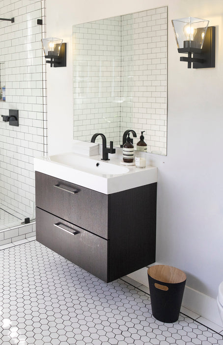 Wall Sconce Z-Lite 819-1S-MB Matte Black Lauren 1 Light Wall Sconce Z-Lite