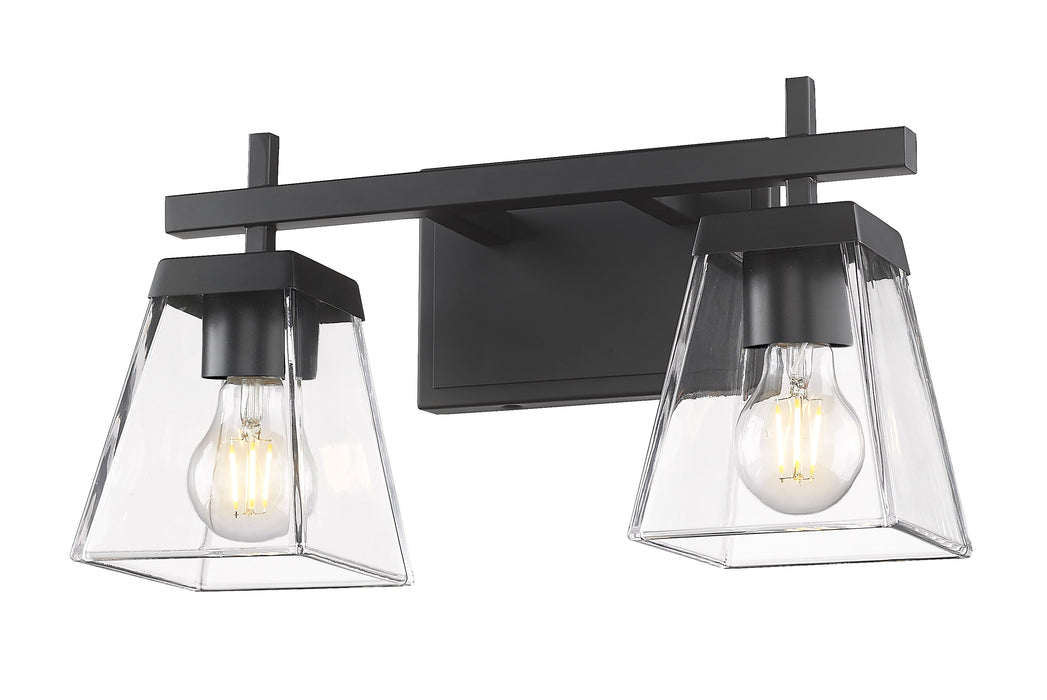 Vanity Z-Lite 819-2V-MB Matte Black Lauren 2 Light Vanity Z-Lite