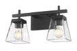 Vanity Z-Lite 819-2V-MB Matte Black Lauren 2 Light Vanity Z-Lite