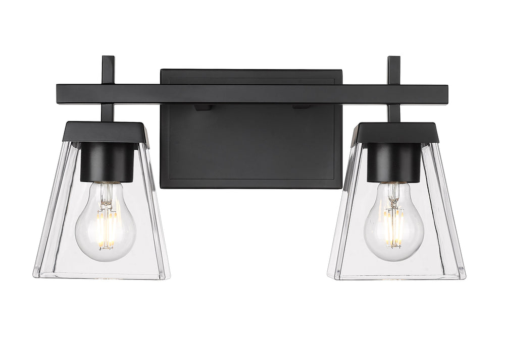 Vanity Z-Lite 819-2V-MB Matte Black Lauren 2 Light Vanity Z-Lite
