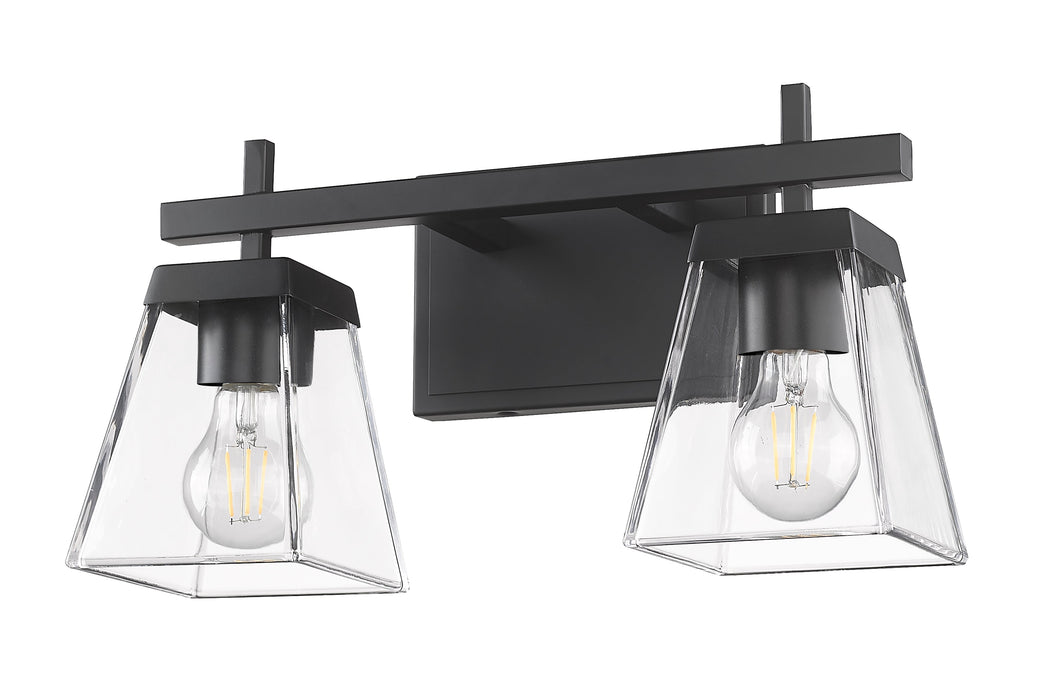 Vanity Z-Lite 819-2V-MB Matte Black Lauren 2 Light Vanity Z-Lite