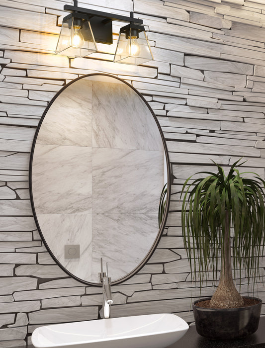 Vanity Z-Lite 819-2V-MB Matte Black Lauren 2 Light Vanity Z-Lite