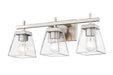 Vanity Z-Lite 819-3V-BN Brushed Nickel Lauren 3 Light Vanity Z-Lite