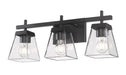 Vanity Z-Lite 819-3V-MB Matte Black Lauren 3 Light Vanity Z-Lite